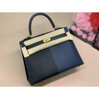 limited edition Hermes Kelly 25 Casaque handbag PHW full handmade boutique package