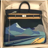 Limited Edition Hermes HAC Birkin 50 weekender Travel tote Bag PHW full handmade boutique package