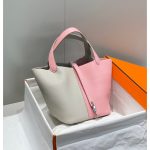 togo Hermes picotin 22 bucket tote GHW full handmade boutique package