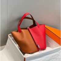 togo Hermes picotin 22 bucket tote GHW full handmade boutique package