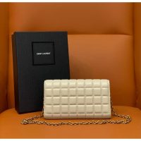 lambskin YSL le maillon envelope WOC sling crossbody cellphone cosmetic bag long wallet purse - 图片 5