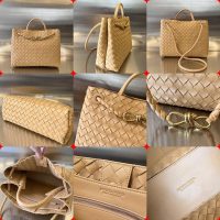 BV medium Andiamo sling shoulder storage tote shopper handbag holiday beach tote authentic quality - 图片 8