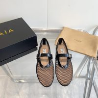 ALAIA mesh casual Mary Jane slide pump flat ballet boat shoes premium quality size35-40 - 图片 7