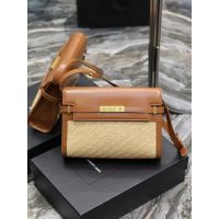YSL large Manhattan cosmetic smartphone clutch sling crossbody shoulder messenger flap - 图片 3