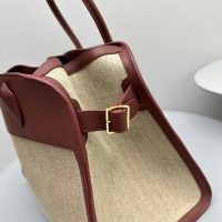 The Row margaux 15 canvas shopper tote weekender travel carryall handbag in smixed material - 图片 7