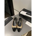 Chanel kitten-heel slingback pump flat ballerina shoes size 35-40