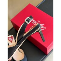 Roger RV velvet kitten heel slingback sandal women's daily heel pump slipon size35-42 - 图片 5