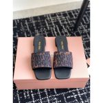 Miumiu casual flat summer sandal outdoor slide slipper resort beach shoes size35-41