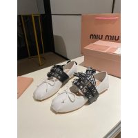 Miumiu bow-detailed Mary Jane boat shoes casual ballerine toe shoes daily pump slip-on size35-45 - 图片 7