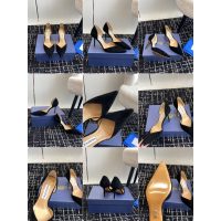 aquazzura suede heel slingback sandal ladies slide heel pump hot girls nightclub shoes size35-40 - 图片 2