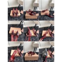 Miumiu bow-detailed kitten heel slingback sandal routine heel pump slipon size35-42 - 图片 8