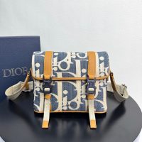 Canvas dior crossbody flap saddle messenger/shoulder satchel flap/full inclusion
