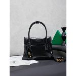 small Vintage Miu miu women's shopper handbag/shoulder leather tote with plaque charm