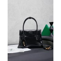 small Vintage Miu miu women's shopper handbag/shoulder leather tote with plaque charm