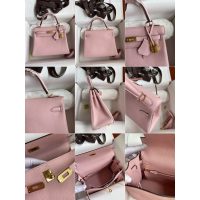Hermes Kelly 25 handbag-Gold brownTogo calfskin GHW full handmade boutique inclusion
