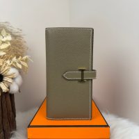 epsom hermes bearn bifold long wallet /multislots card holder handmade stitch