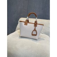 Hermes Steeple 25 canvas Tote Bag with Equestrian Print