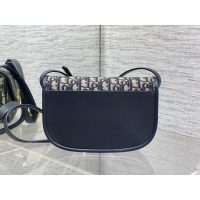 microchip version Dior oval-medal crossbody shoulder flap saddle bag - 图片 6