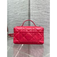lambskin Dior quilted crossbody shoulder flap bag/top-handle cosmetic clutch - 图片 8