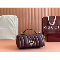 lambskin Gucci Milano padded mini handbag/shoulder crossbody flap messenger - 图片 3