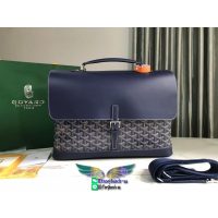 戈雅 GY Citadin vintage canvas men's flap messenger business briefcase laptop tablet handbag