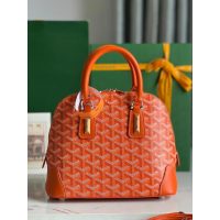 Goya vendome mini structured handbag crossbody shoulder zipper tote with studded feet - 图片 2