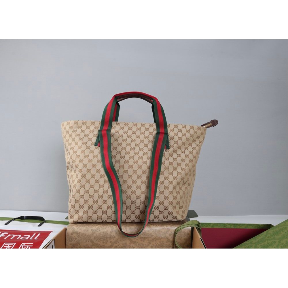 ph-11134201-820l4-mqsrfbpj3oy64e.jpg GG canvas Gucci foldable shopper handbag large-capacity coummuter tote double size - 图片 1