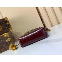 Louis Vuitton LV Multipass Mini Hobo in Waxed Burgundy Calfskin