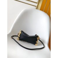 Women's Louis Vuitton LV Slim Trunk Handbag in brown Calfskin and silver hardware