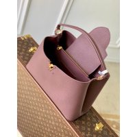 Louis Vuitton Capucines GM Grainy Calfskin Tote Bag Women