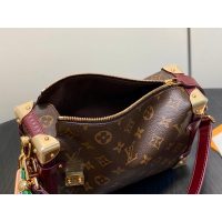 Louis Vuitton Side Trunk Monogram Canvas Calfskin Bag