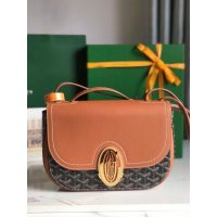 Goyard 233 shoulder crossbody flap messenger saddle bag convertible underarm baguette hobo