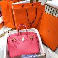 togo Hermes birkin 25 bleu electrique handbag GHW full handmade boutique inclusion