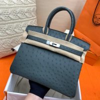 ostrich hermes bicolor Birkin30 handbag GHW full handmade boutique inclusion