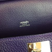 Hermes jypsiere 28 shoulder satchel GHW-vibrant blue togo leather full handmade
