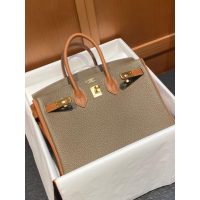 Special edition horseshoe stamp Her.mes Birkin 25 handbag mixed color Togo calfskin handmade stitch - 图片 5