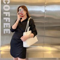 medium BV Andiamo sling shoulder storage tote shopper handbag resort beach tote full inclusion - 图片 2