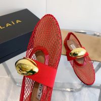 ALAIA mesh flat ballet boat shoes casual daily Mary Jane slide pump premium quality size35-40 - 图片 3