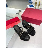 Valentino rockstud wedge espadrilles platform slide sandal mules size35-42 - 图片 5