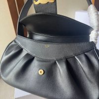 Celine polly medium underarm baguette messenger flap elegant elbow saddle bag - 图片 9