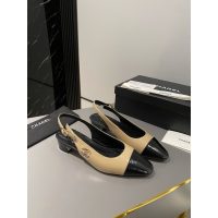 Chanel kitten-heel slingback pump flat ballerina shoes size 35-40