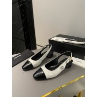 Chanel kitten-heel slingback pump flat ballerina shoes size 35-40