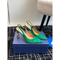 aquazzura suede heel slingback sandal ladies slide heel pump hot girls nightclub shoes size35-40 - 图片 8