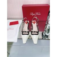 Roger RV kitten heel slingback pump banquet party shoes summer dress shoes size35-40 - 图片 7