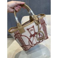 Hermes Steeple 25 canvas Tote Bag