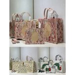 three sizes Dior women's canvas booktote/resort beach tote handbag
