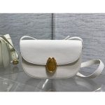 microchip version Dior oval-medal crossbody shoulder flap saddle bag