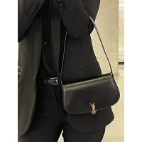 smooth YSL rounded underarm baguette/shoulder flap saddle bag boutique inclusion - 图片 4