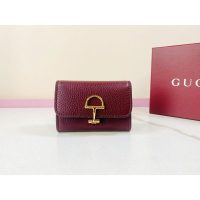 half horsebit Gucci bifold small wallet purse multislots card holder coin pouch - 图片 4