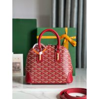 Goya vendome mini structured handbag crossbody shoulder zipper tote with studded feet - 图片 3
